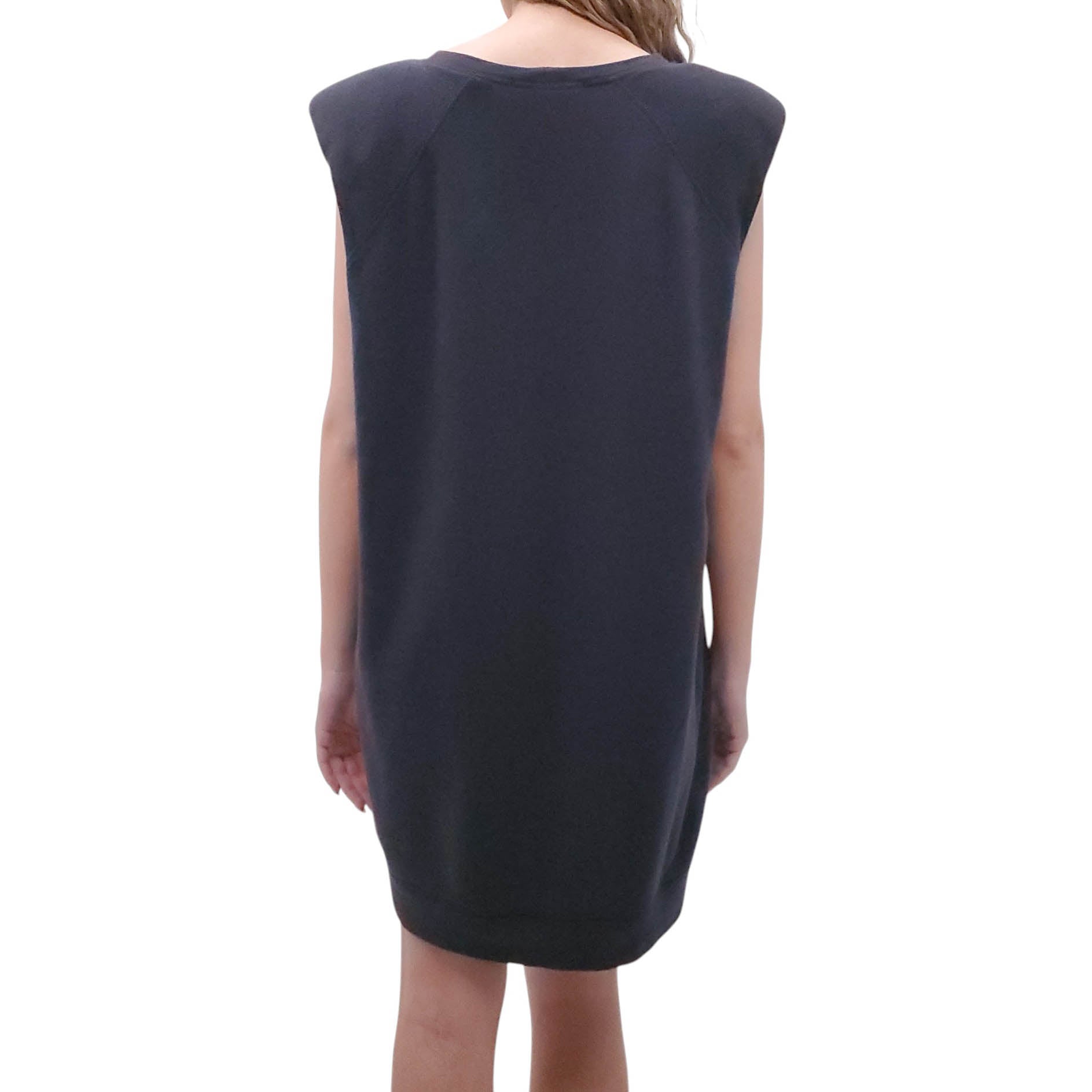 SMYTHE SLEEVELESS DRESS WITH SHOULDER PAD - SIZE S