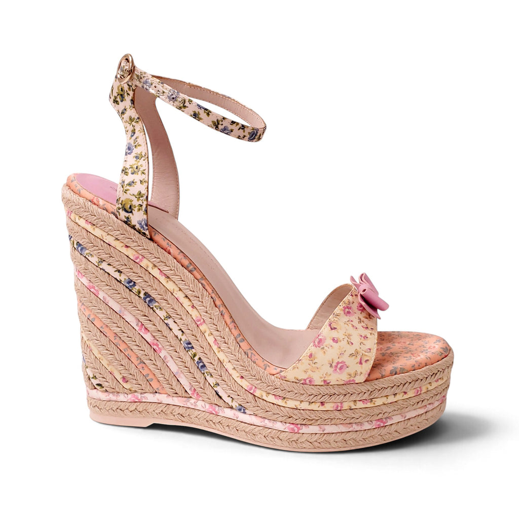 SOPHIA WEBSTER X LOVE SHACK FANCY WDGES - SIZE 39.5