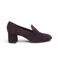 SOPHIQUE MILANO CHOCOLATE LOAFER HEELS - SIZE 41