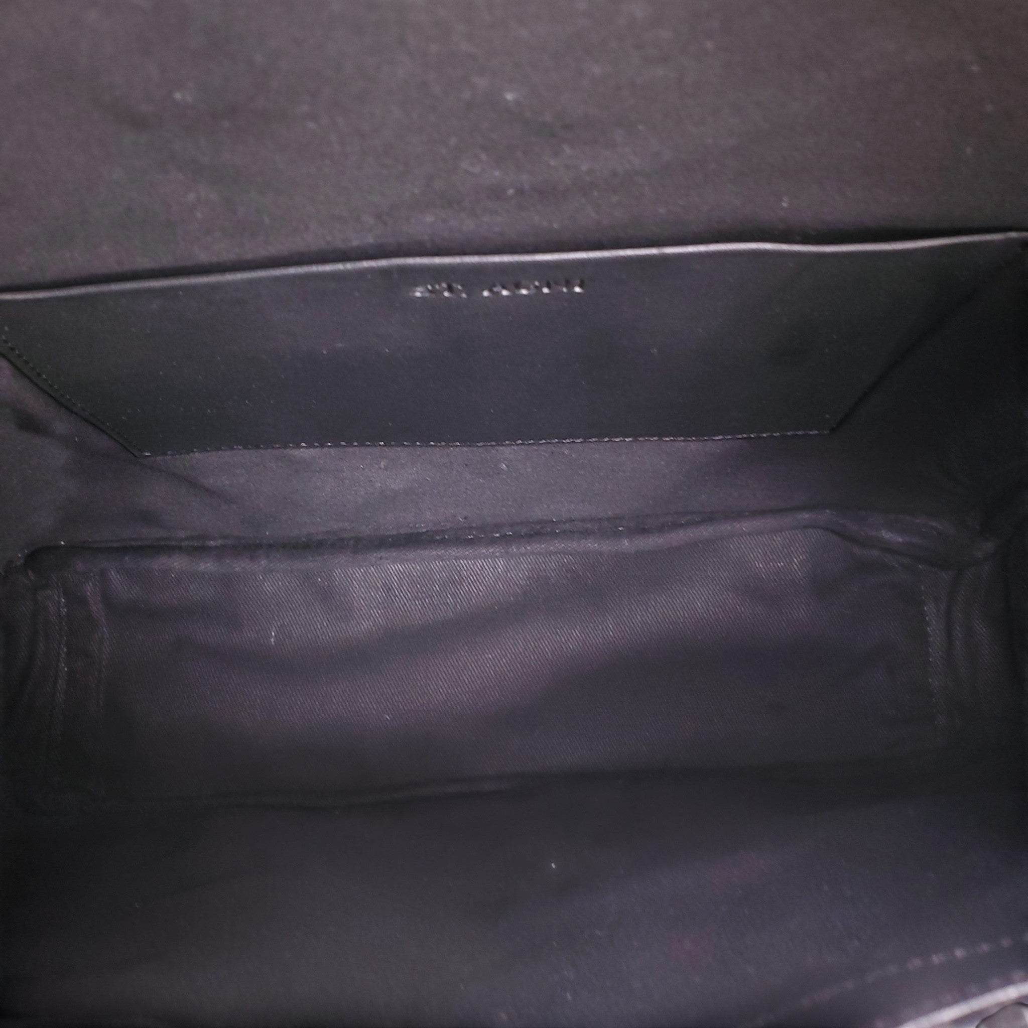 ST. AGNI BLACK WOVEN PURSE