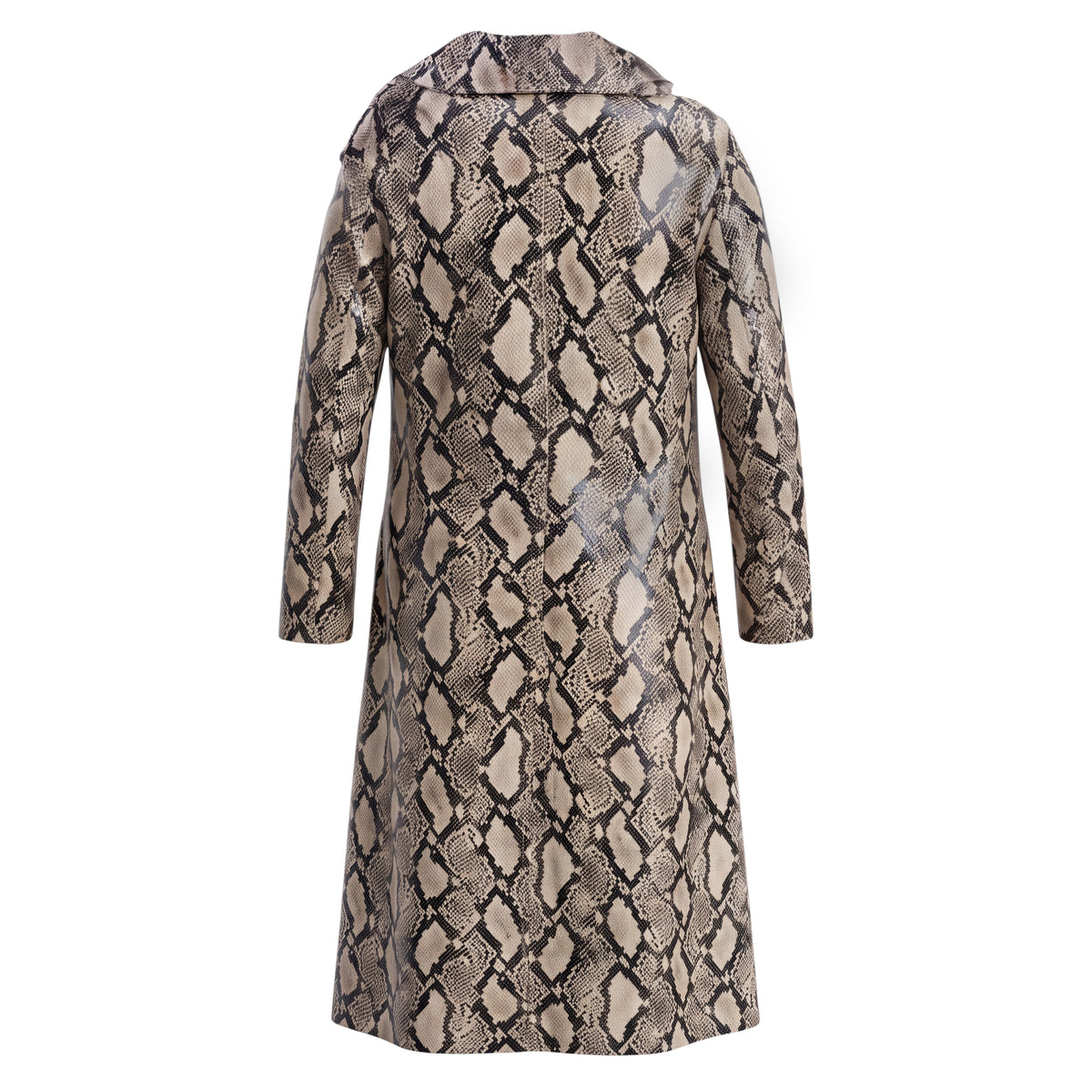 STAND STUDIO SNAKESKIN EFFECT COAT - SIZE 38