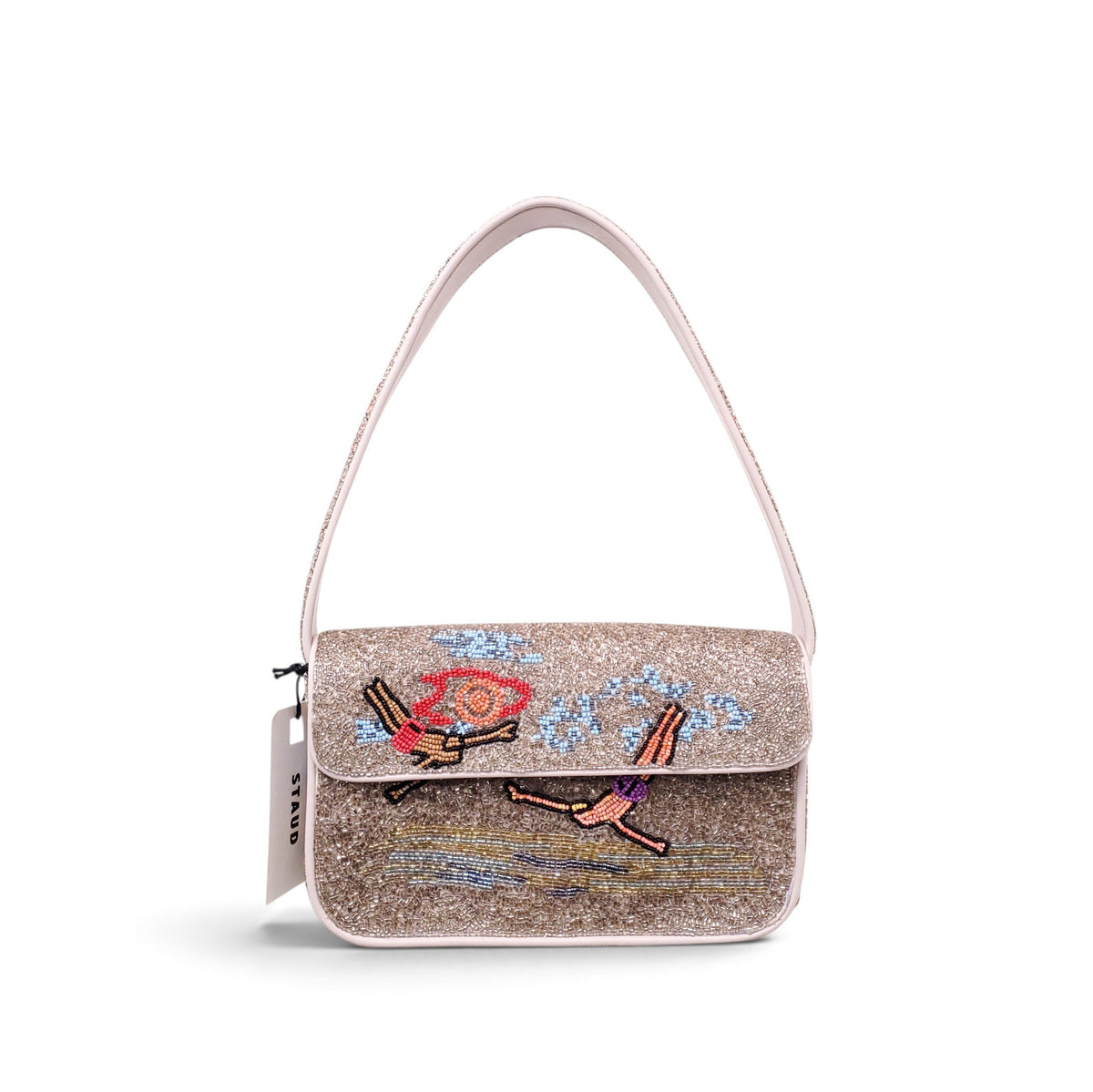 STAUD TOMMY BEADED BAG