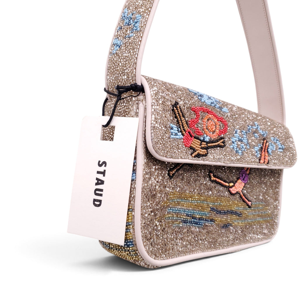 STAUD TOMMY BEADED BAG