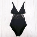STELLA MCCARTNEY BLACK MESH SWIMSUIT - SIZE XS