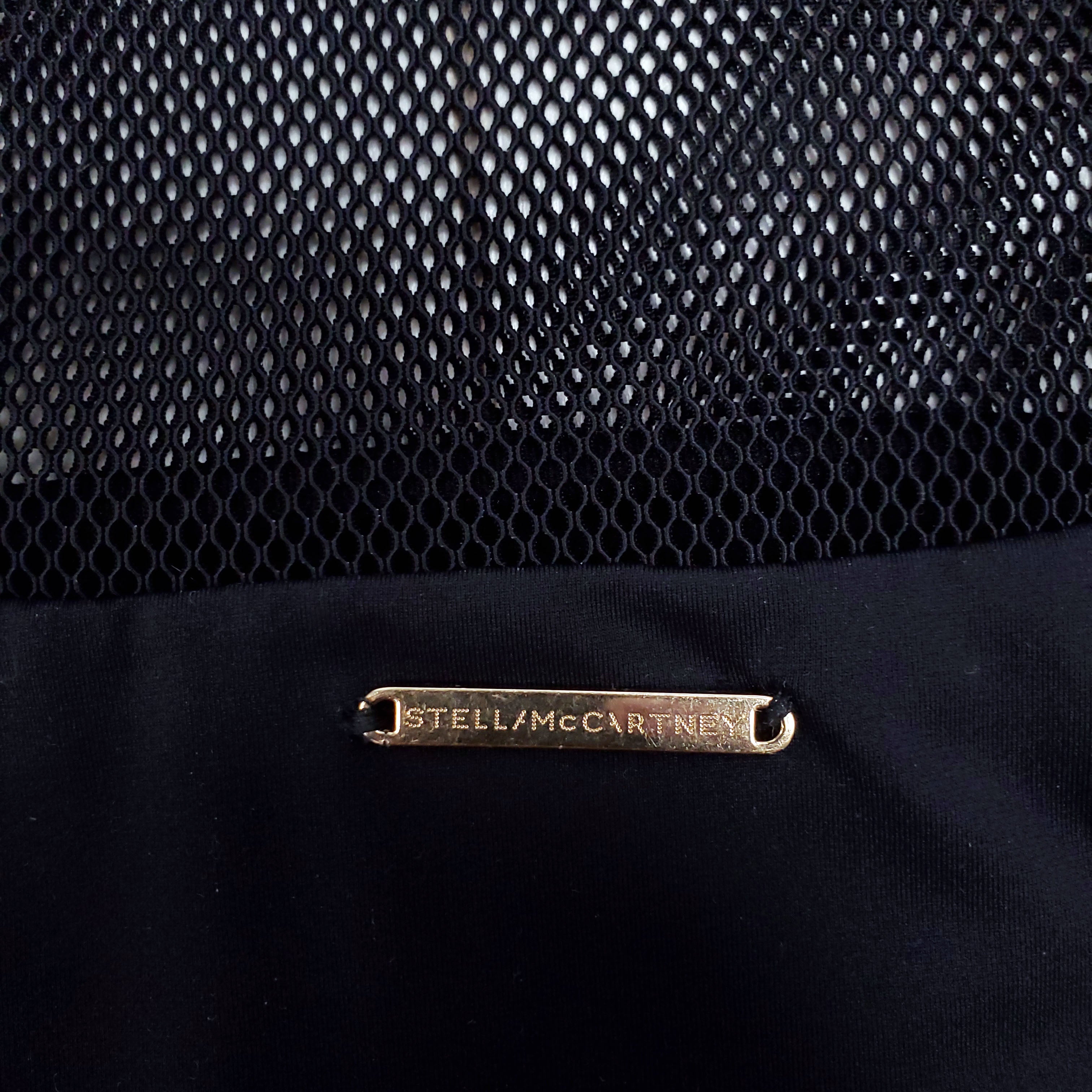 STELLA MCCARTNEY BLACK MESH SWIMSUIT - SIZE XS