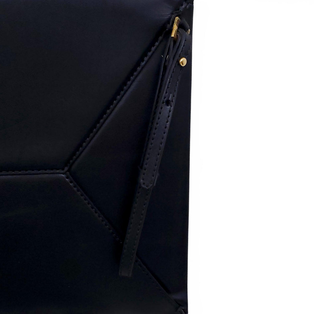 STELLA MCCARTNEY BLACK VEGAN LEATHER CLUTCH