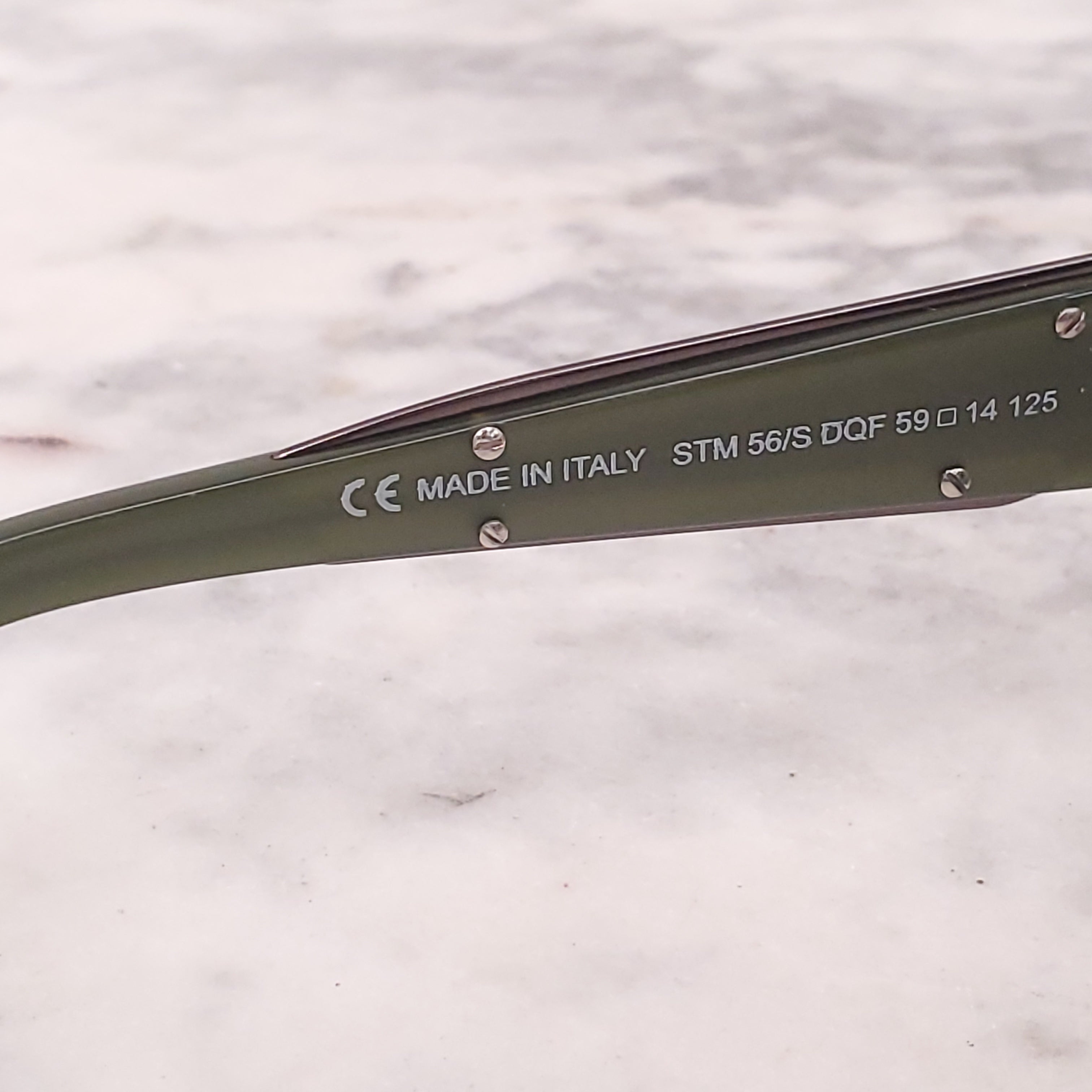 STELLA MCCARTNEY GREEN LOGO SUNGLASSES