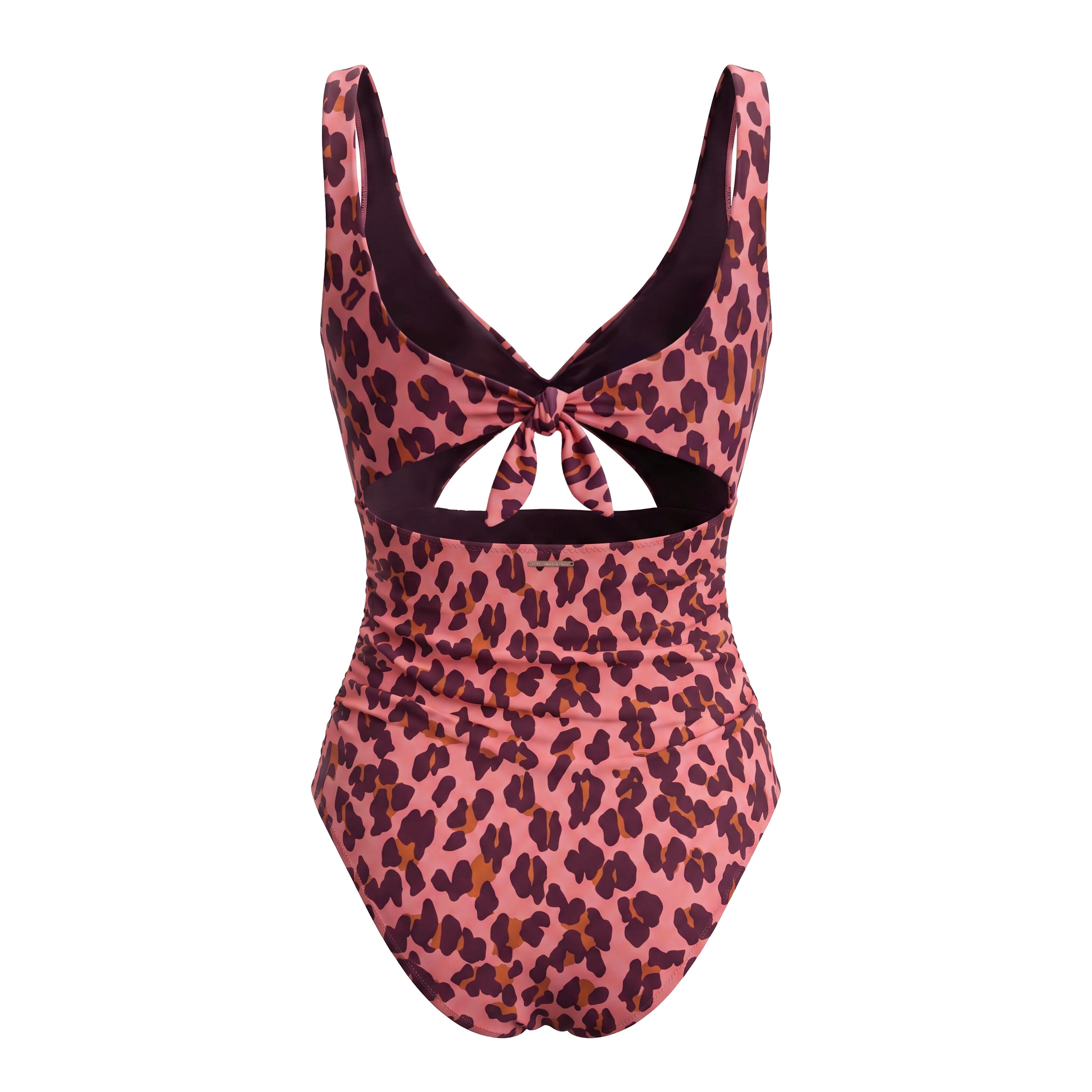 STELLA MCCARTNEY PINK LEOPARD ONE-PIECE SWIMSUIT - SIZE XS