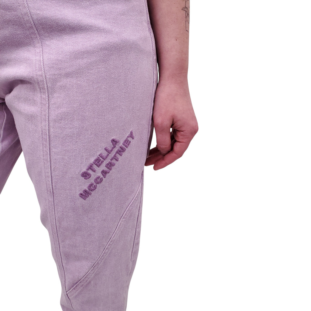 STELLA MCCARTNEY PURPLE LOGO JEANS - SIZE 26