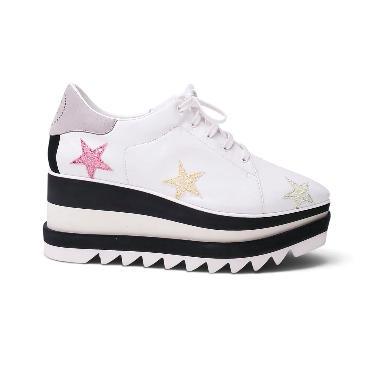 STELLA MCCARTNEY STAR EMBELLISHED SNEAKERS - SIZE 39