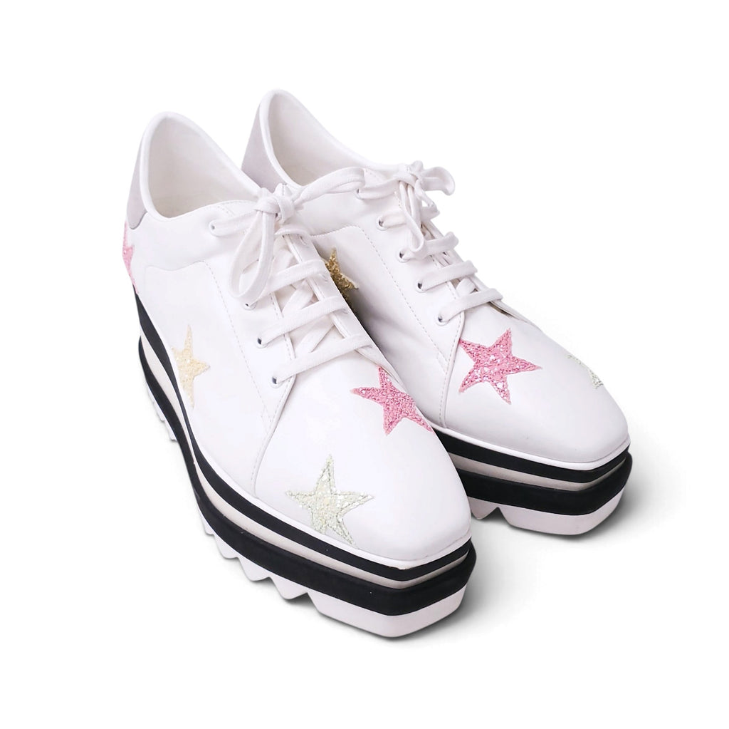STELLA MCCARTNEY STAR EMBELLISHED SNEAKERS - SIZE 39