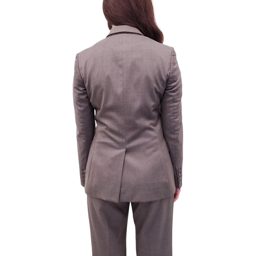 STELLA MCCARTNEY TAUPE SUIT - SIZE 40