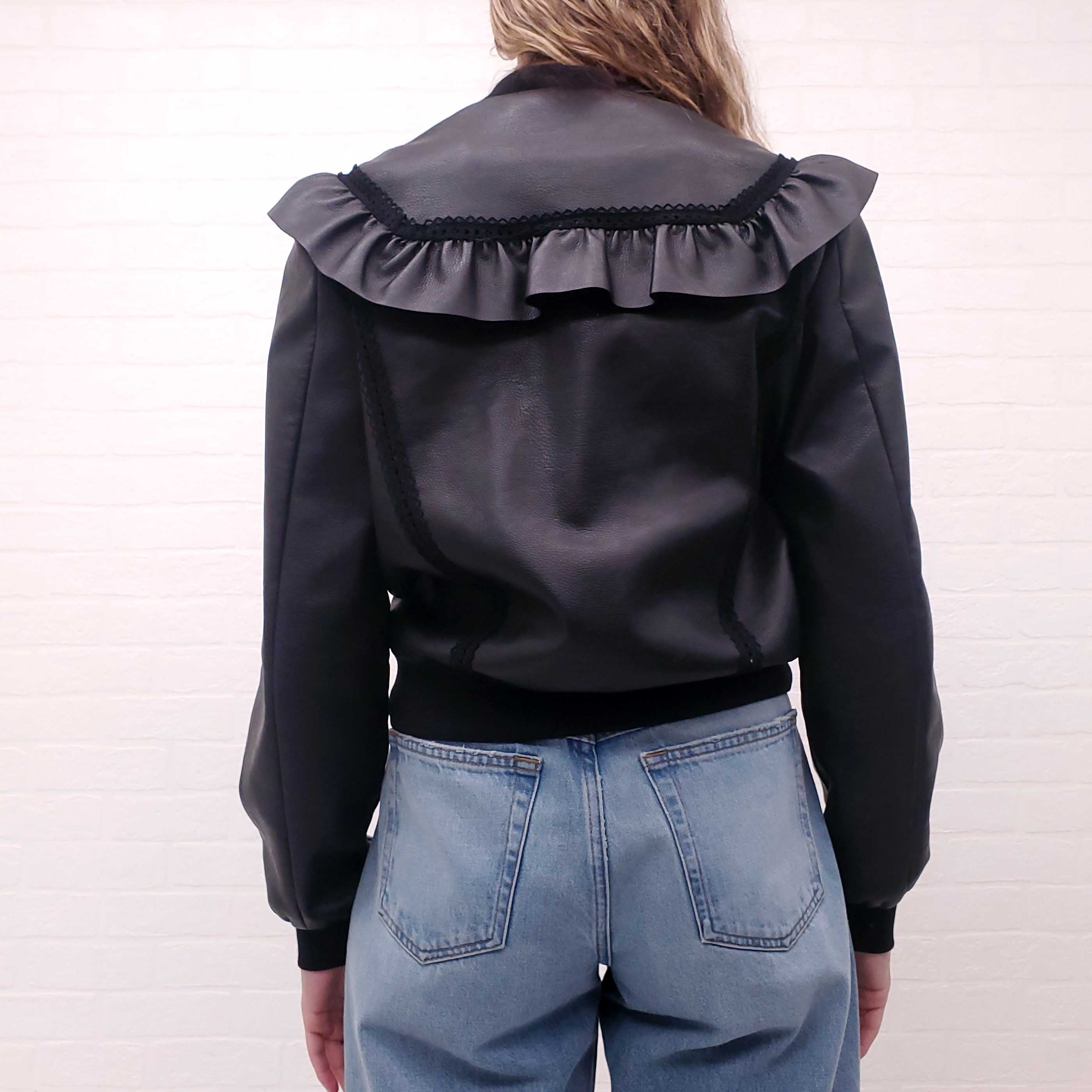 STELLA MCCARTNEY VEGAN  LEATHER JACKET - SIZE 42