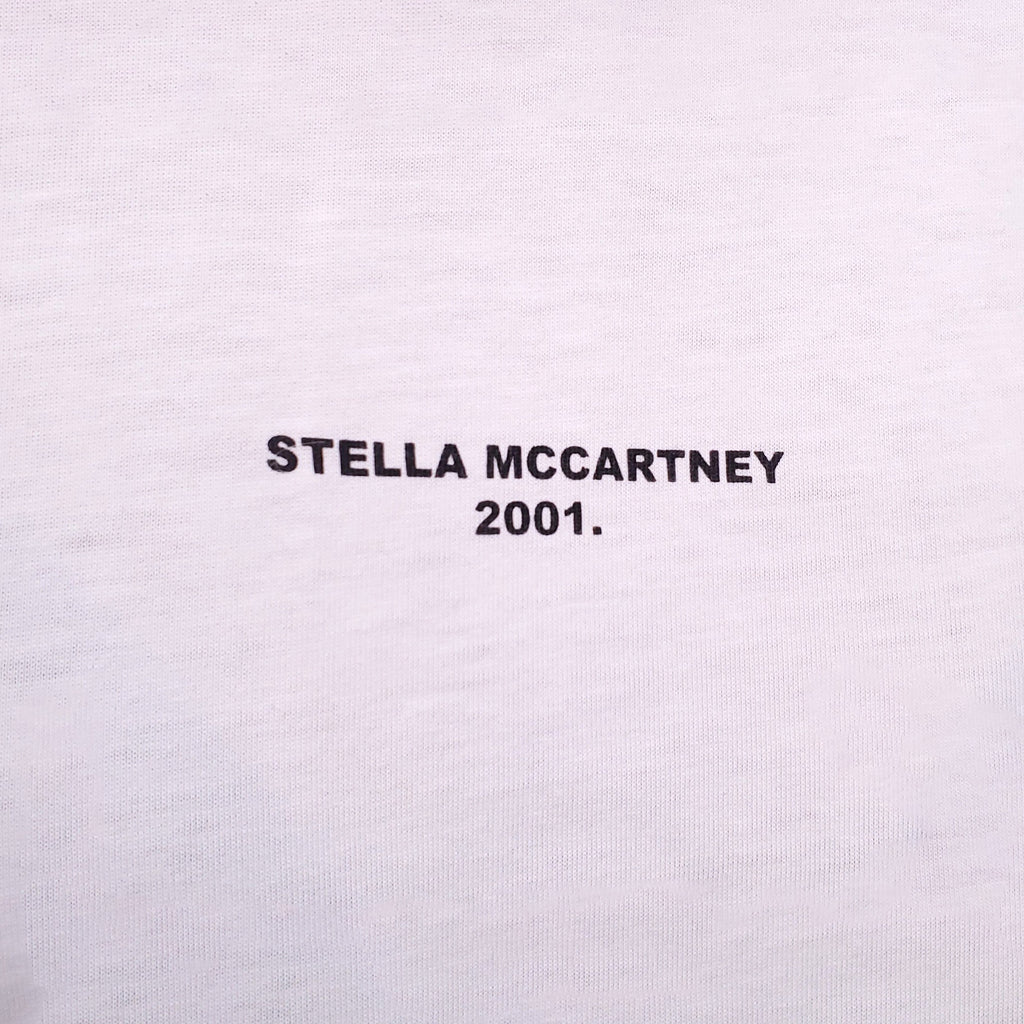 STELLA MCCARTNEY WHITE 2001 LOGO T-SHIRT - SIZE 42