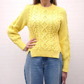 STELLA MCCARTNEY YELLOW KNIT SWEATER - SIZE 38
