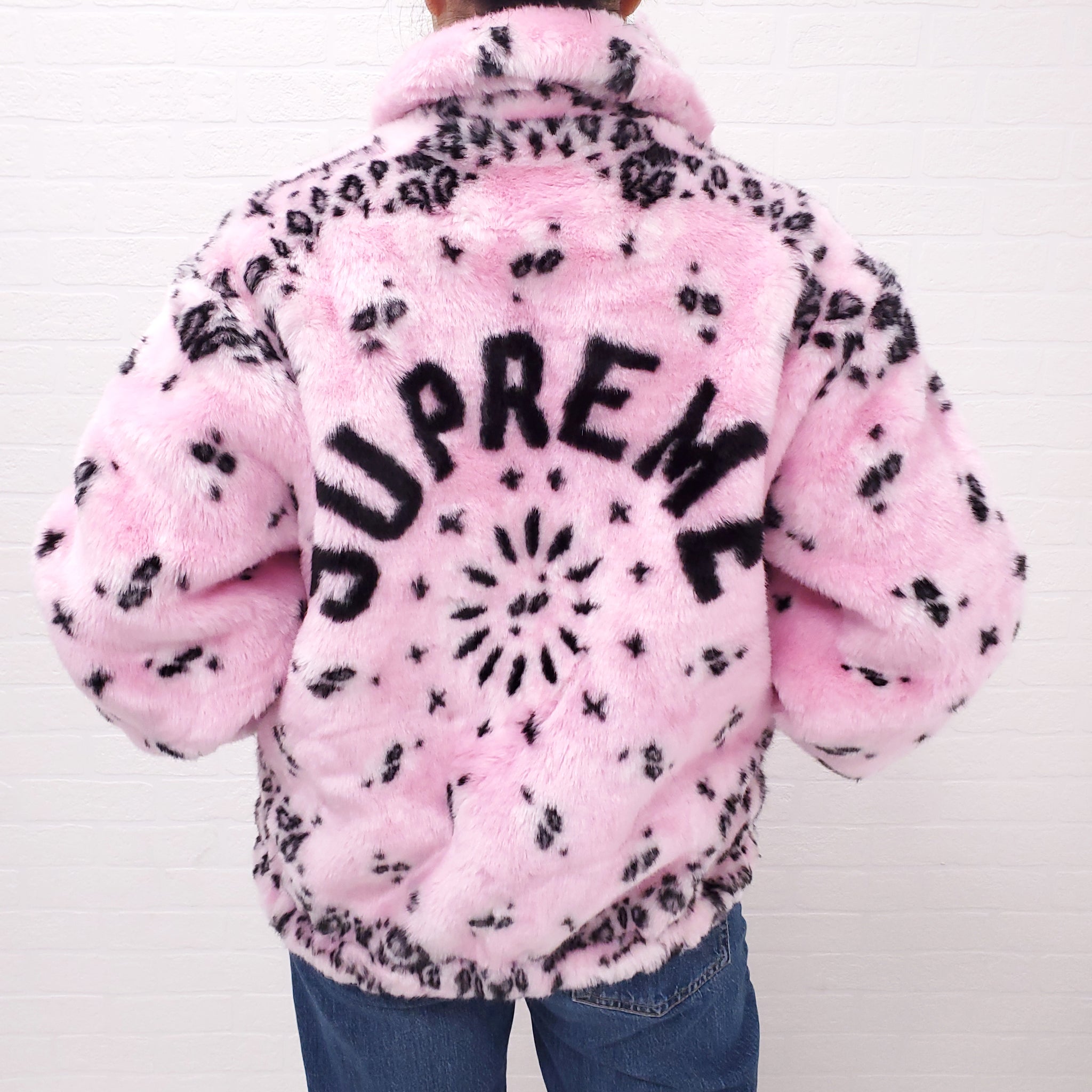 SUPREME FAUX FUR ZIPUP BOMBER JACKET - SIZE M – Rewind Couture