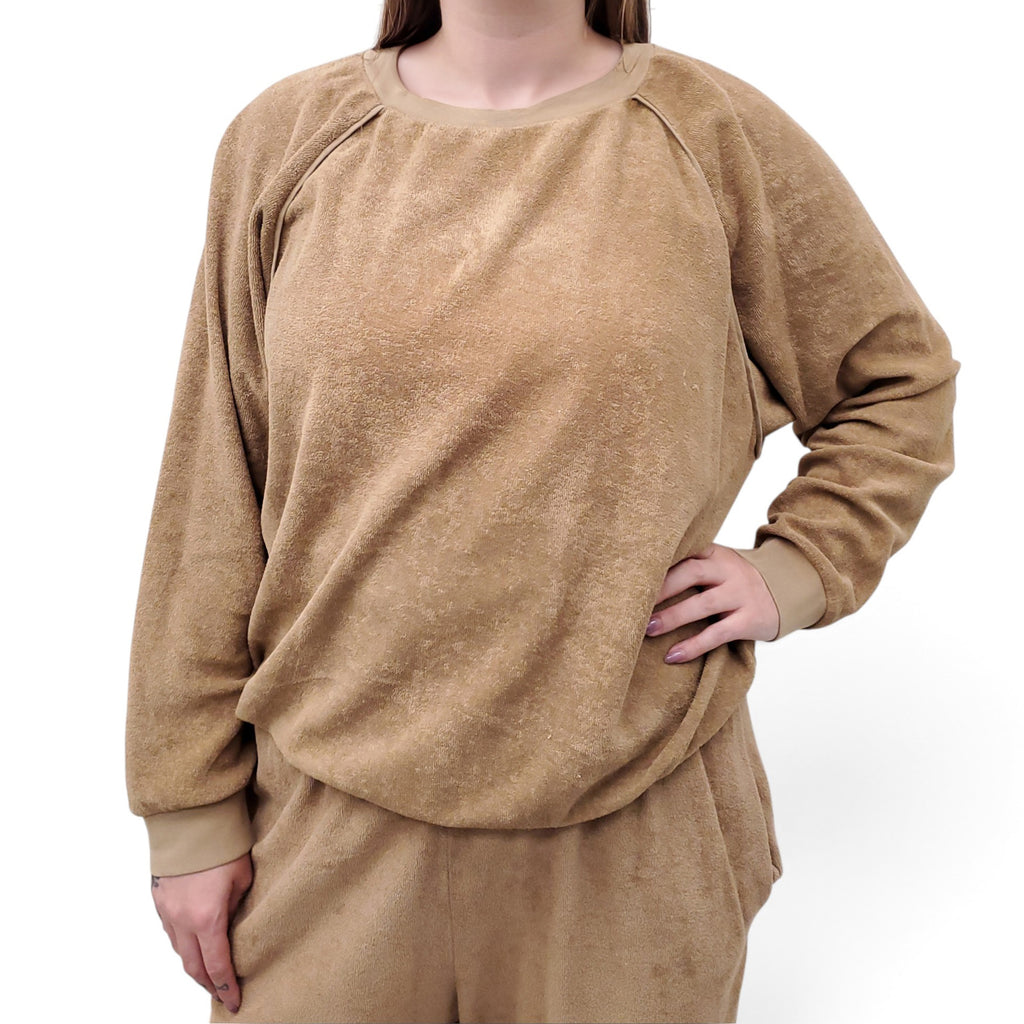 SUZIE KONDI 2-PIECE TERRY CLOTH SET - SIZE S/L