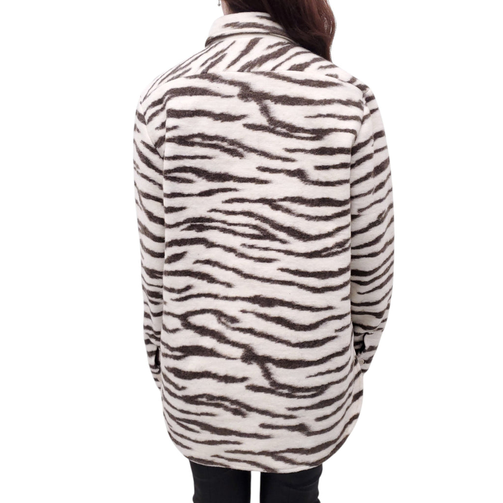THE ANDAMANE EVITA ZEBRA PRINT JACKET - SIZE XS