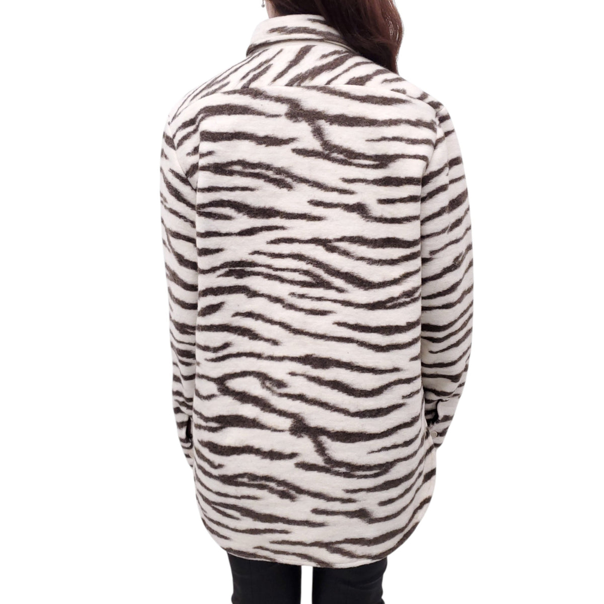 THE ANDAMANE EVITA ZEBRA PRINT JACKET - SIZE XS