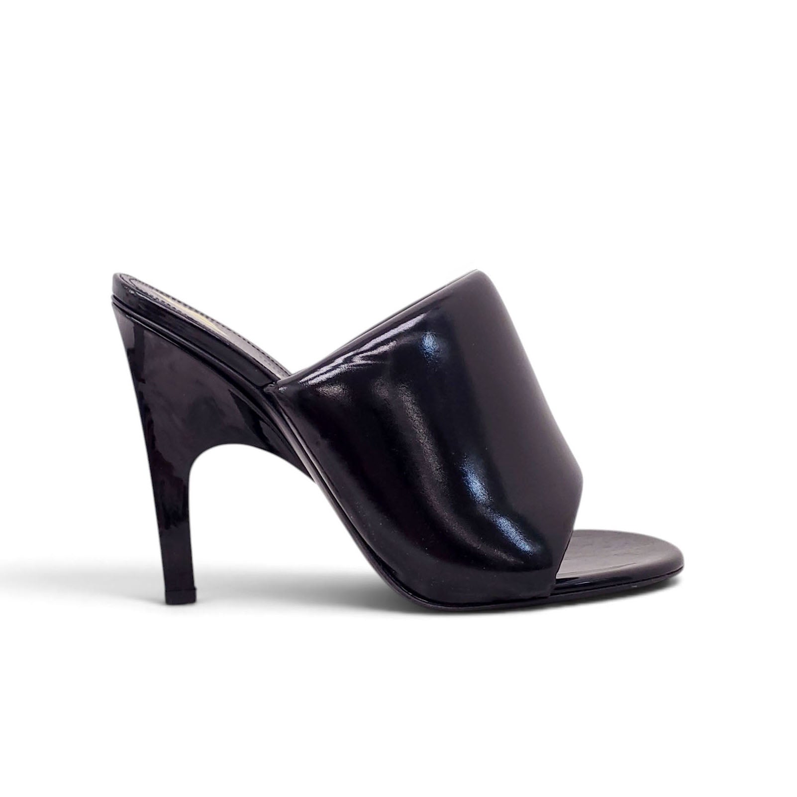 THE ATTICO BLACK REM HEELS - SIZE 39