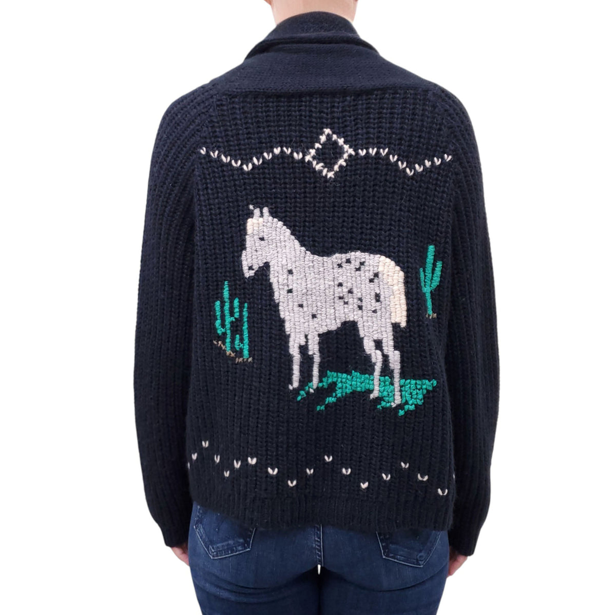 THE GREAT EQUESTRIAN LODGE CARDIGAN - SIZE 2/M