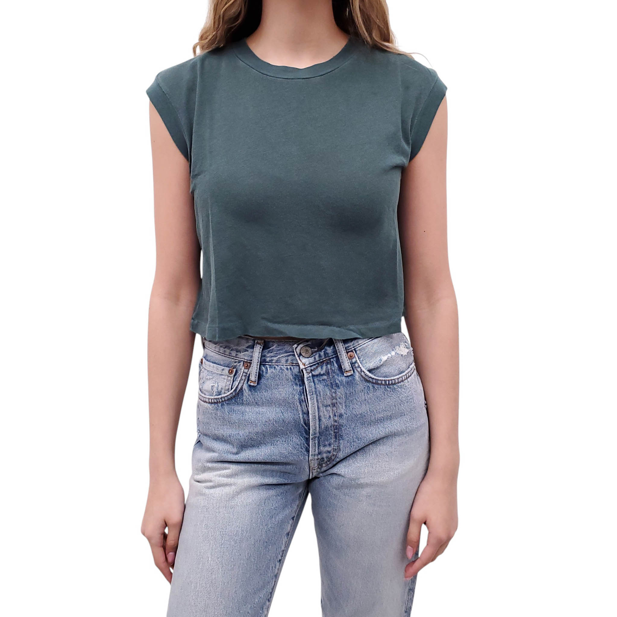 THE GREAT GREEN SQUARE T-SHIRT - SIZES 0/XS AND 1/S
