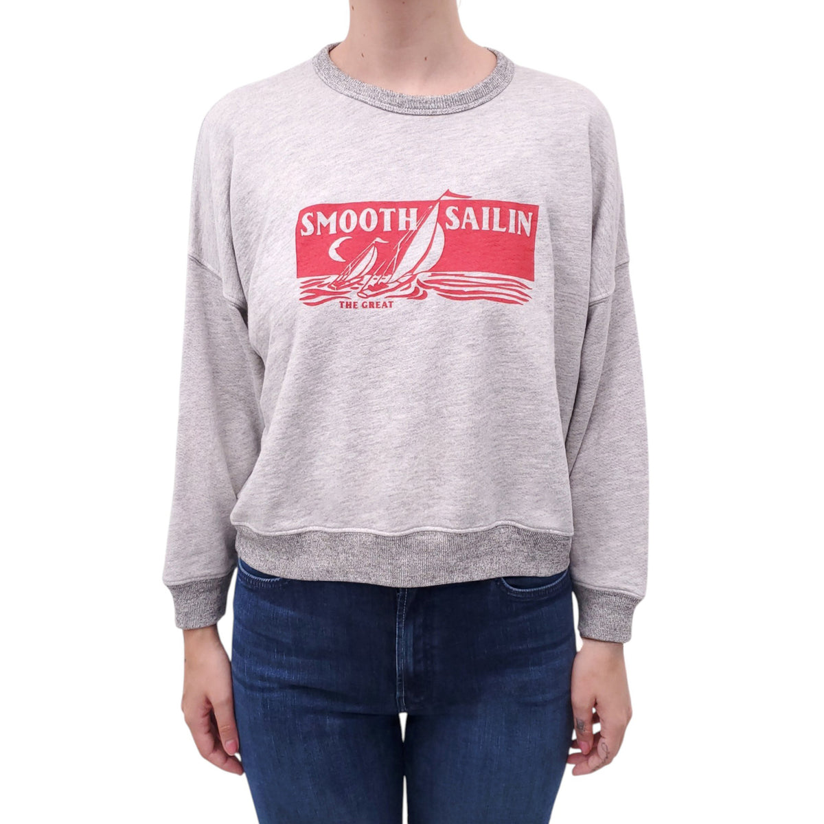 THE GREAT SMOOTH SAILIN SWEATSHIRT - SIZE 0/XS
