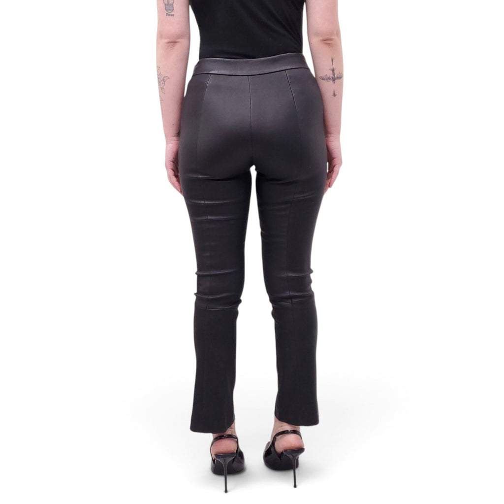 THEORY BLACK LEATHER PANTS - SIZE 2