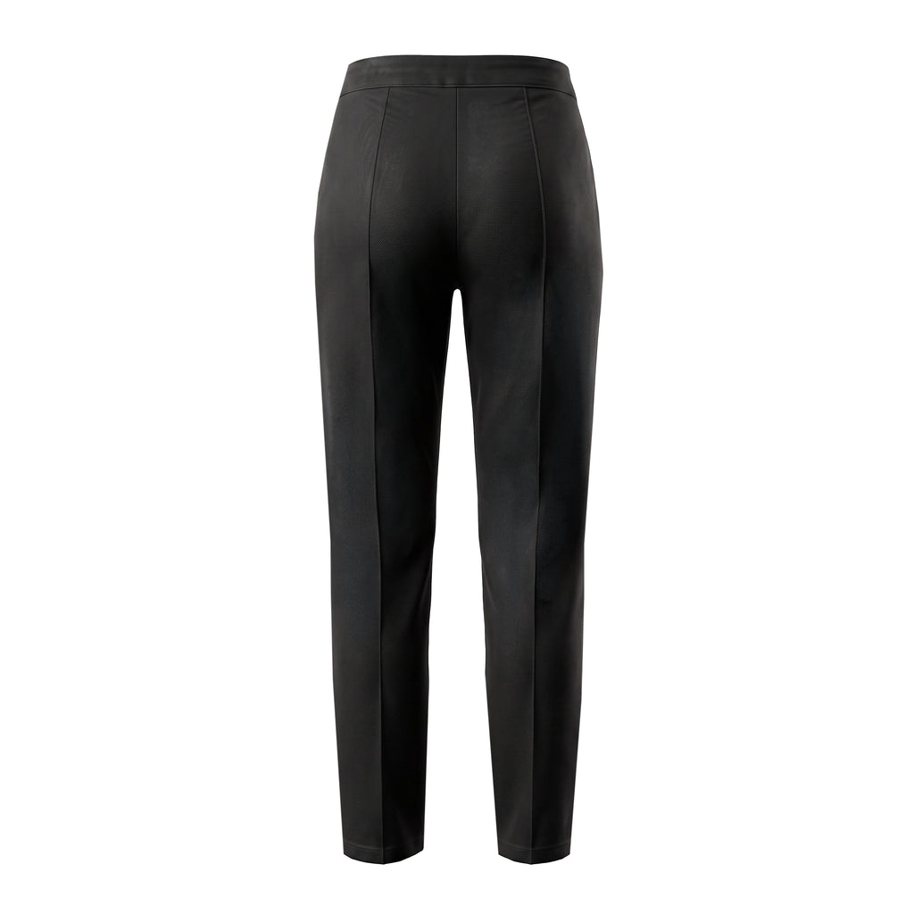 THE ROW BLACK DENIM-EFFECT LEGGINGS - SIZE S