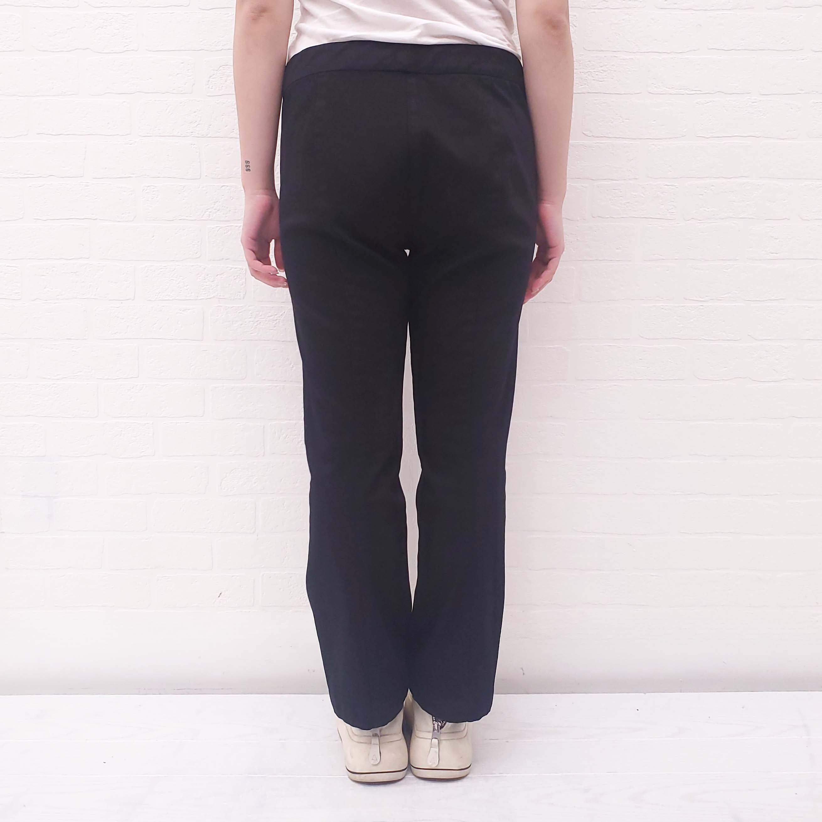 THE ROW BLACK DENIM LEGGINGS - SIZE L