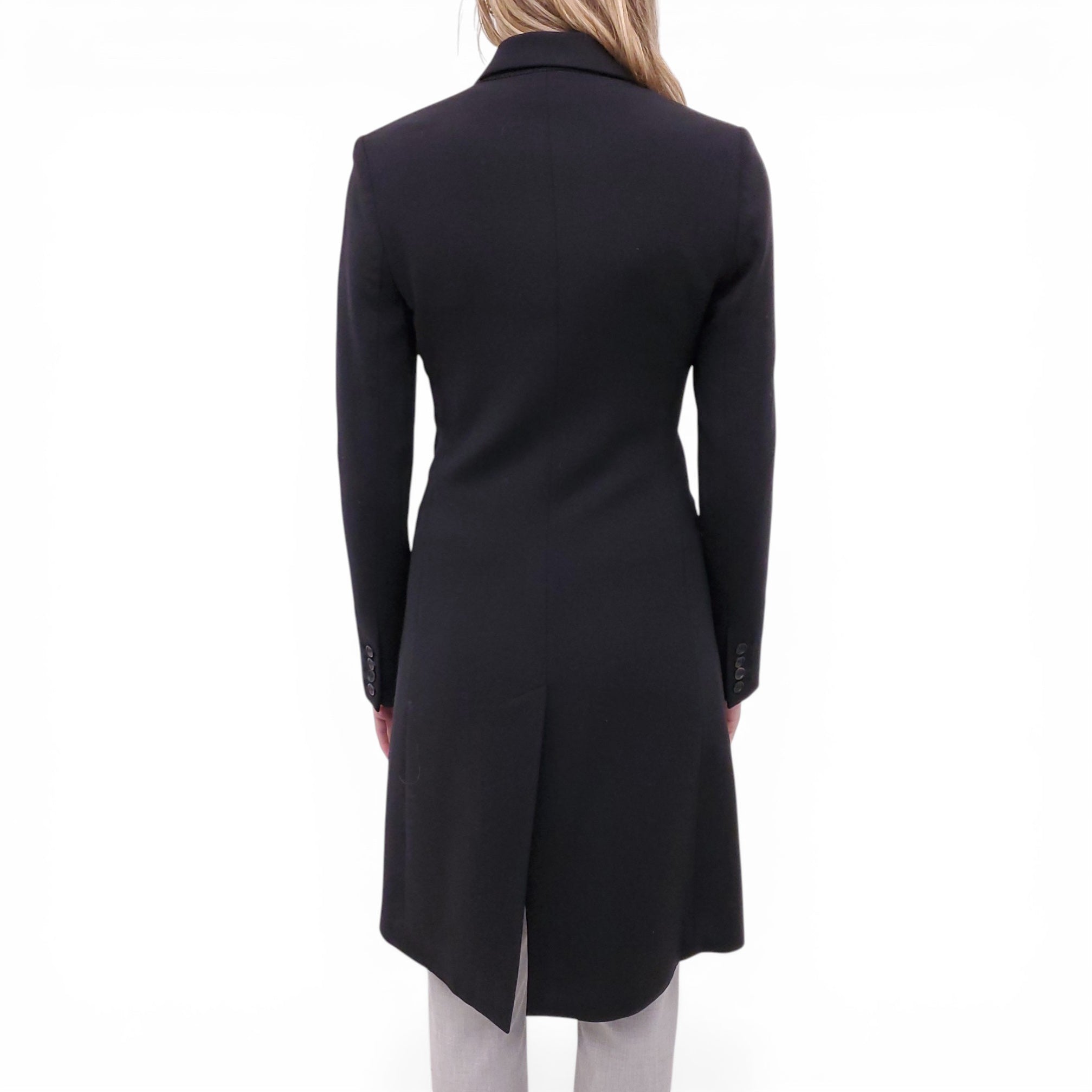 THE ROW BLACK LONG COAT - SIZE 2