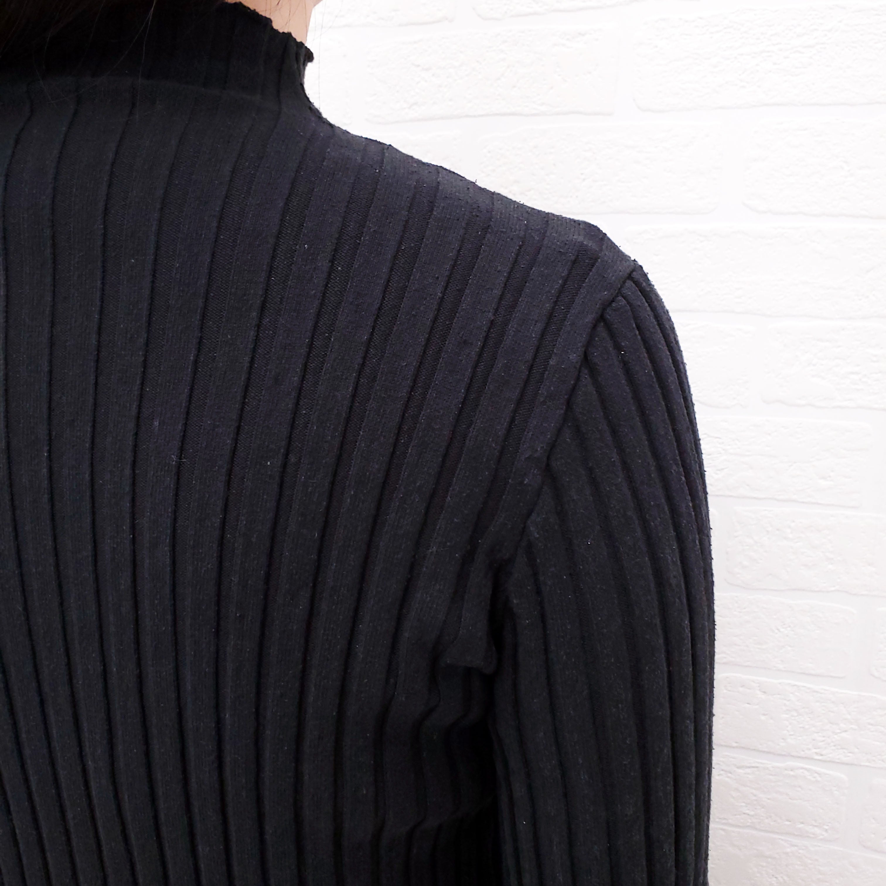 THE ROW BLACK RIBBED SWEATER - SIZE XS