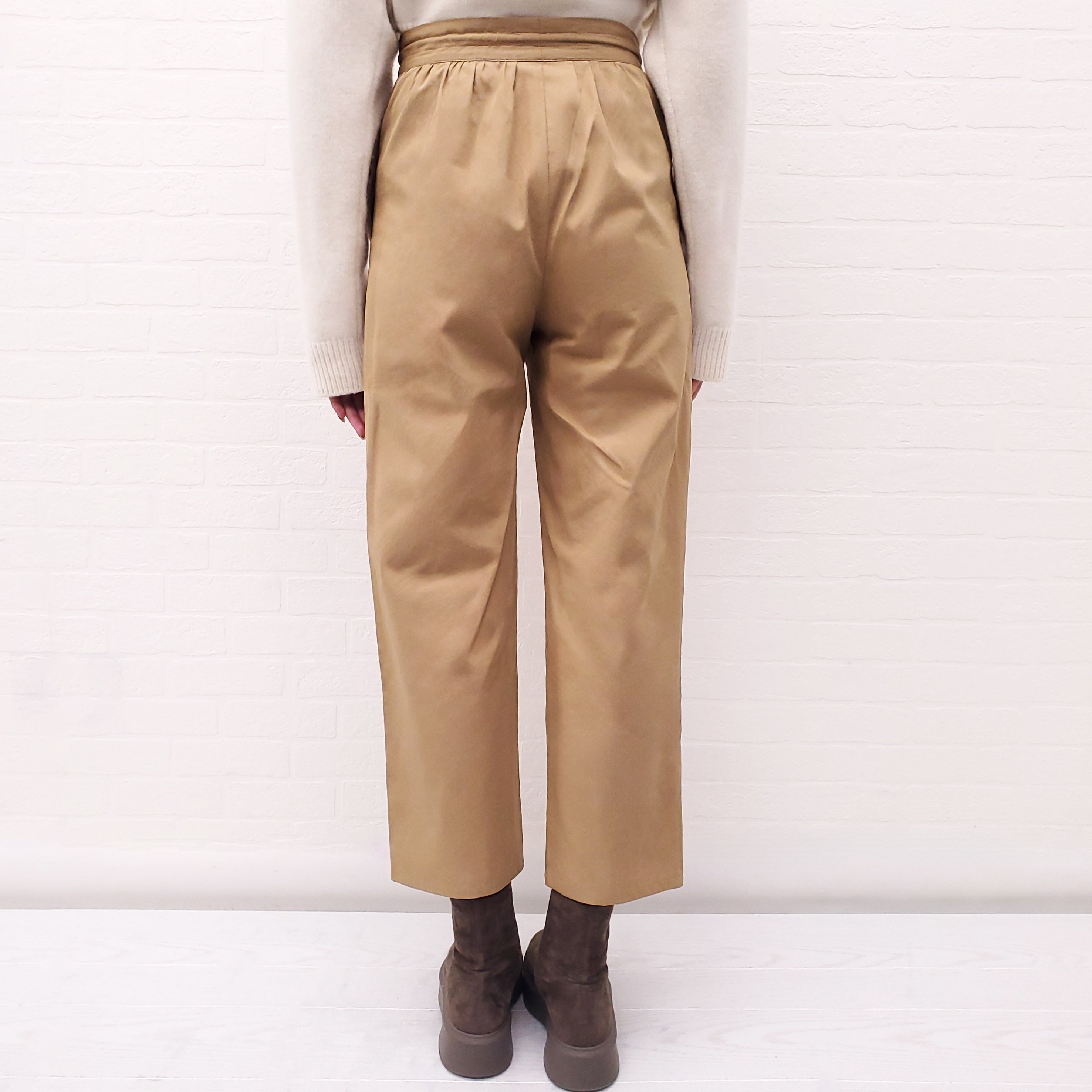 THE ROW COTTON 'BONETTE' WIDE LEG PANTS - SIZE 0