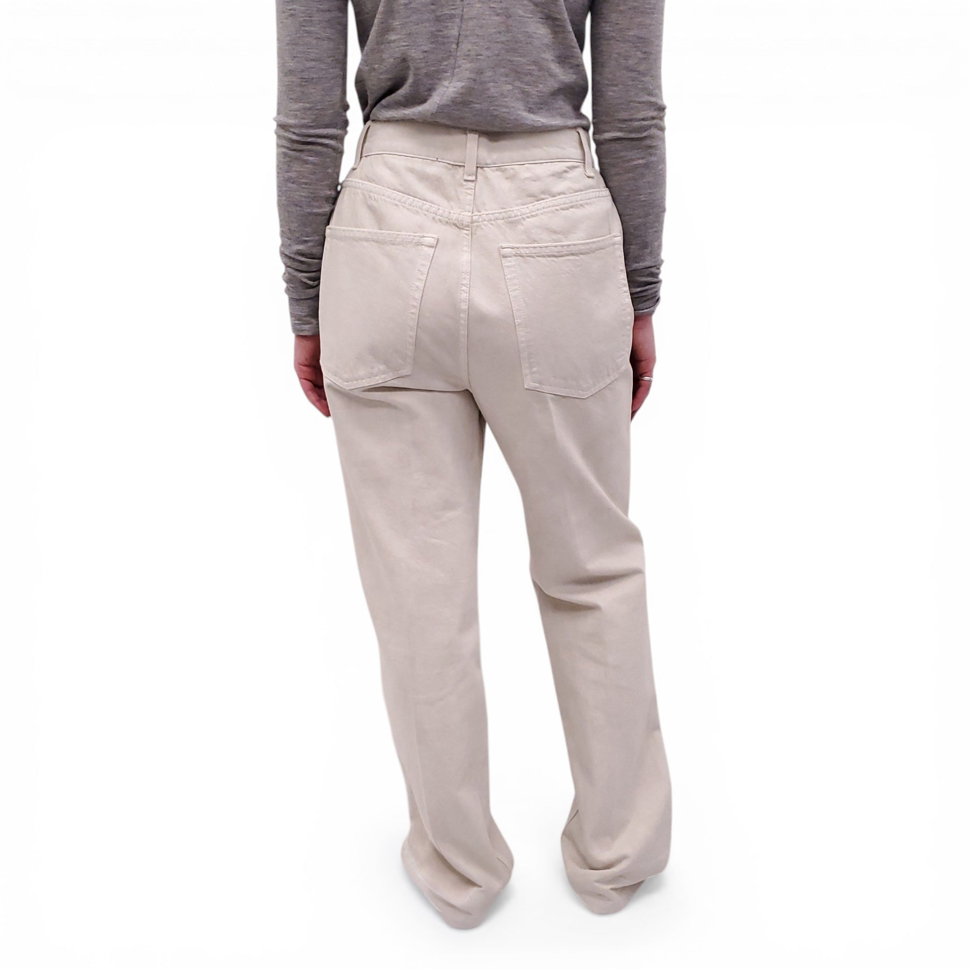 THE ROW CREAM JEANS - SIZE 10