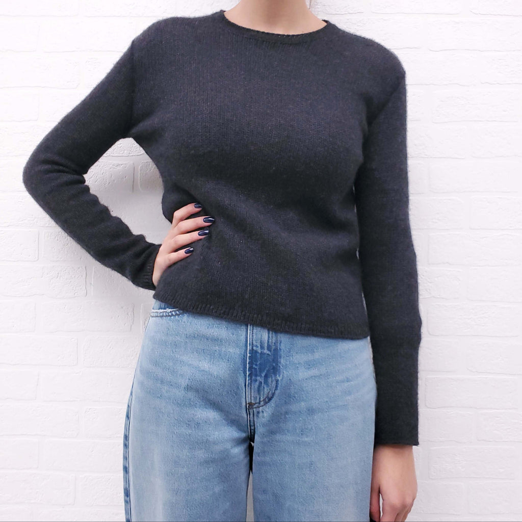 THE ROW GREY CASHMERE SWEATER - SIZE XS