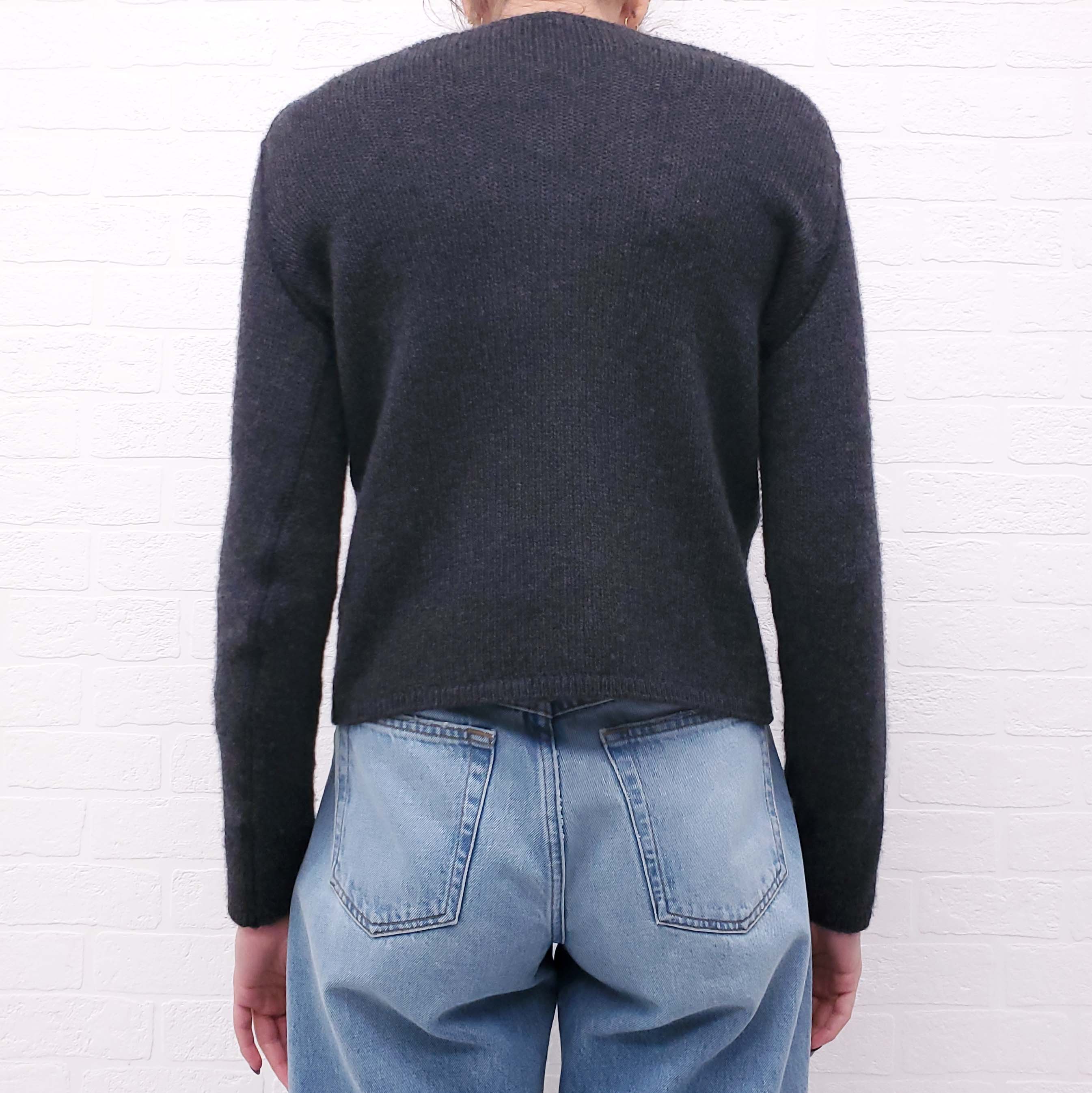 THE ROW GREY CASHMERE SWEATER - SIZE XS