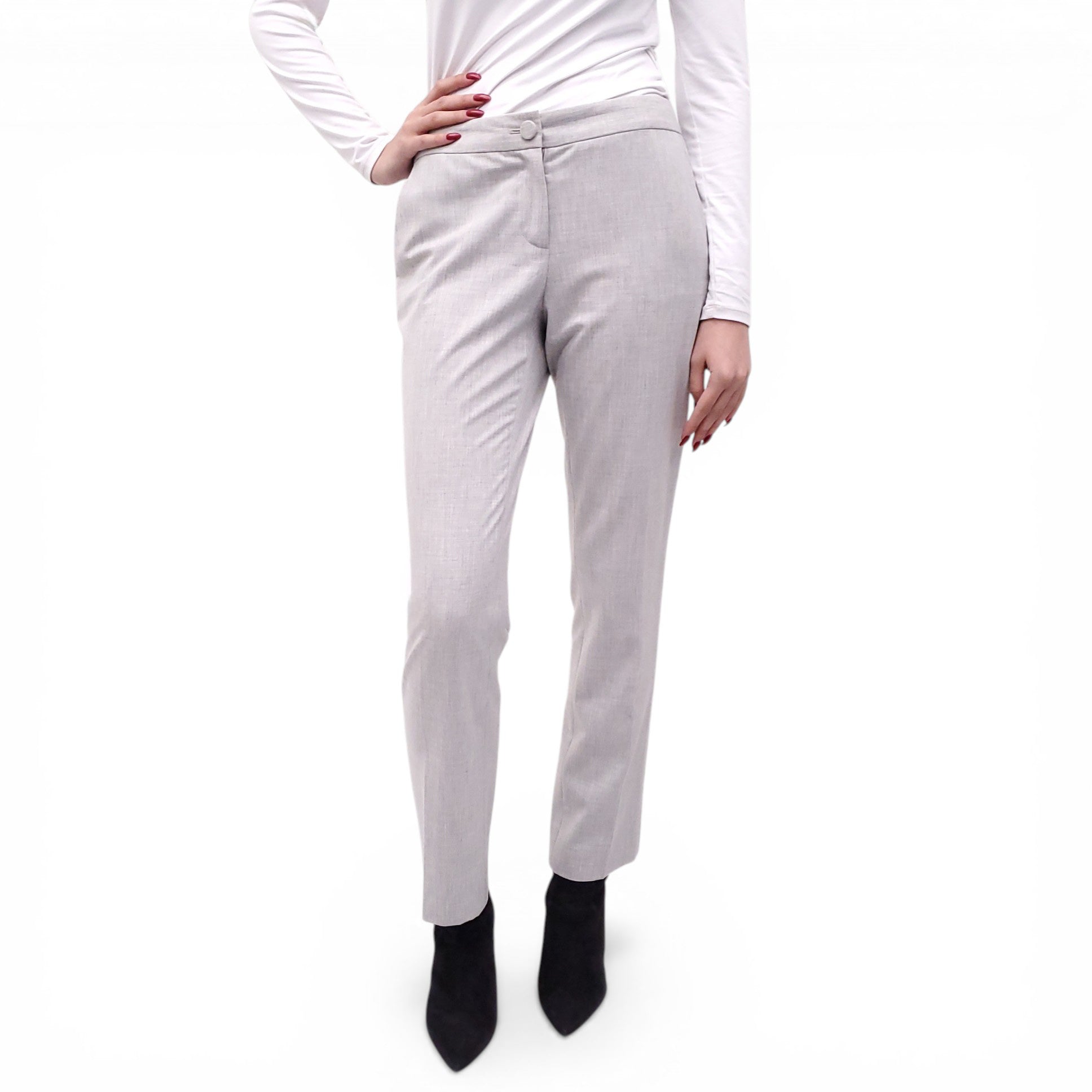 THE ROW LIGHT GREY TROUSERS - SIZE 6