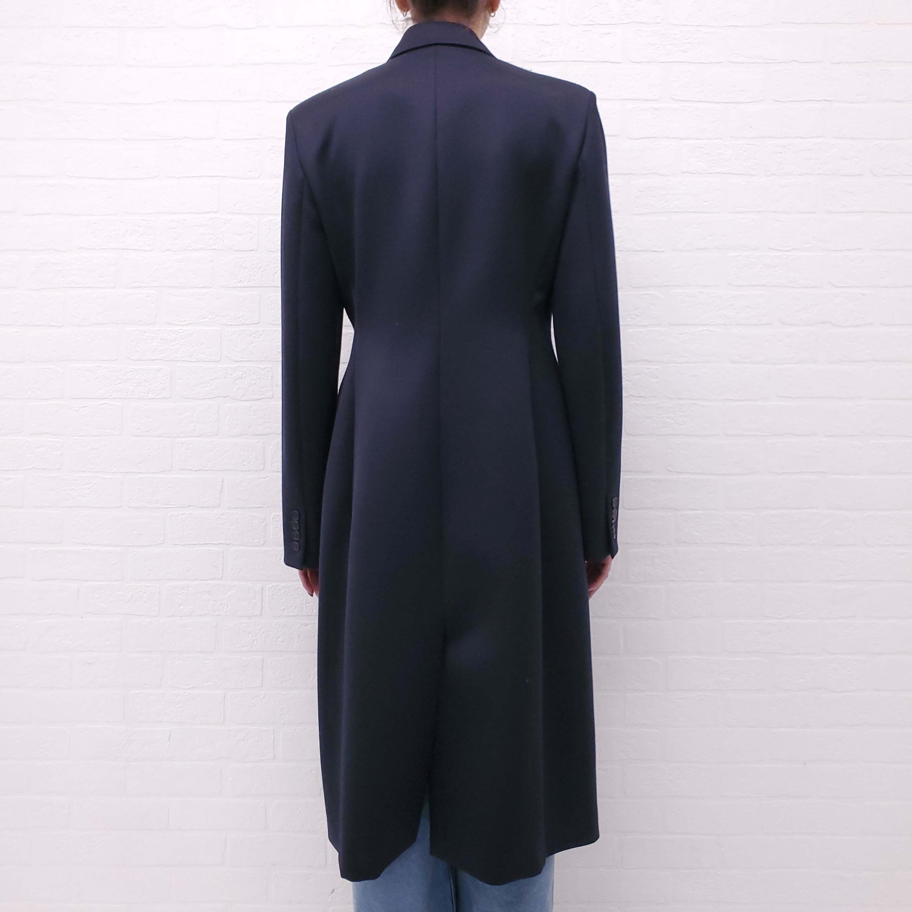 THE ROW NAVY COAT - SIZE 10