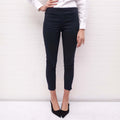 THE ROW NAVY PLEATED PANTS WITH SIZE ZIPPER - SIZE 2