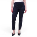 THE ROW NAVY SLIM TROUSERS WITH ELASTIC WAIST - SIZE 8