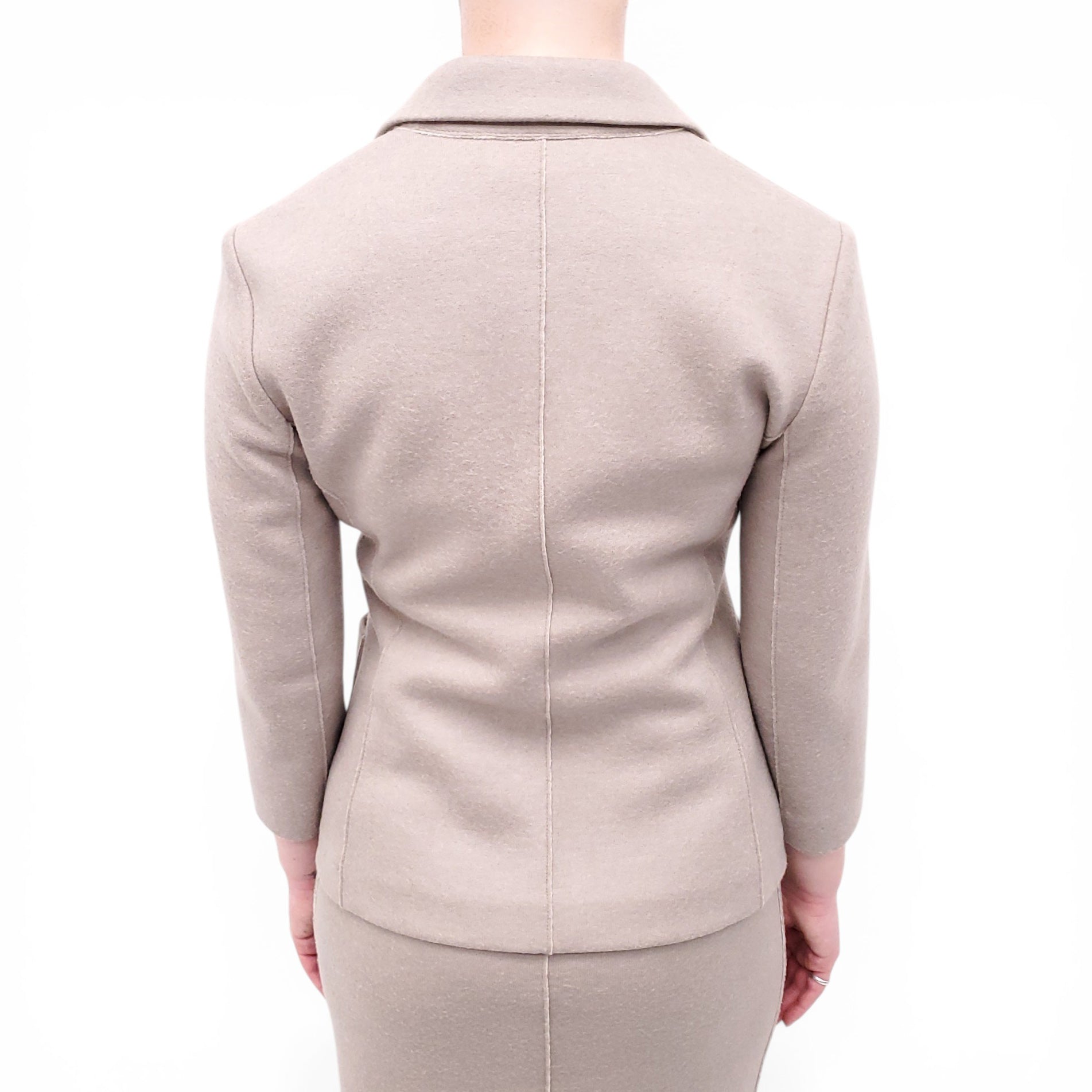 THE ROW TAUPE DRESS SET WITH MATCHING JACKET - SIZE 6