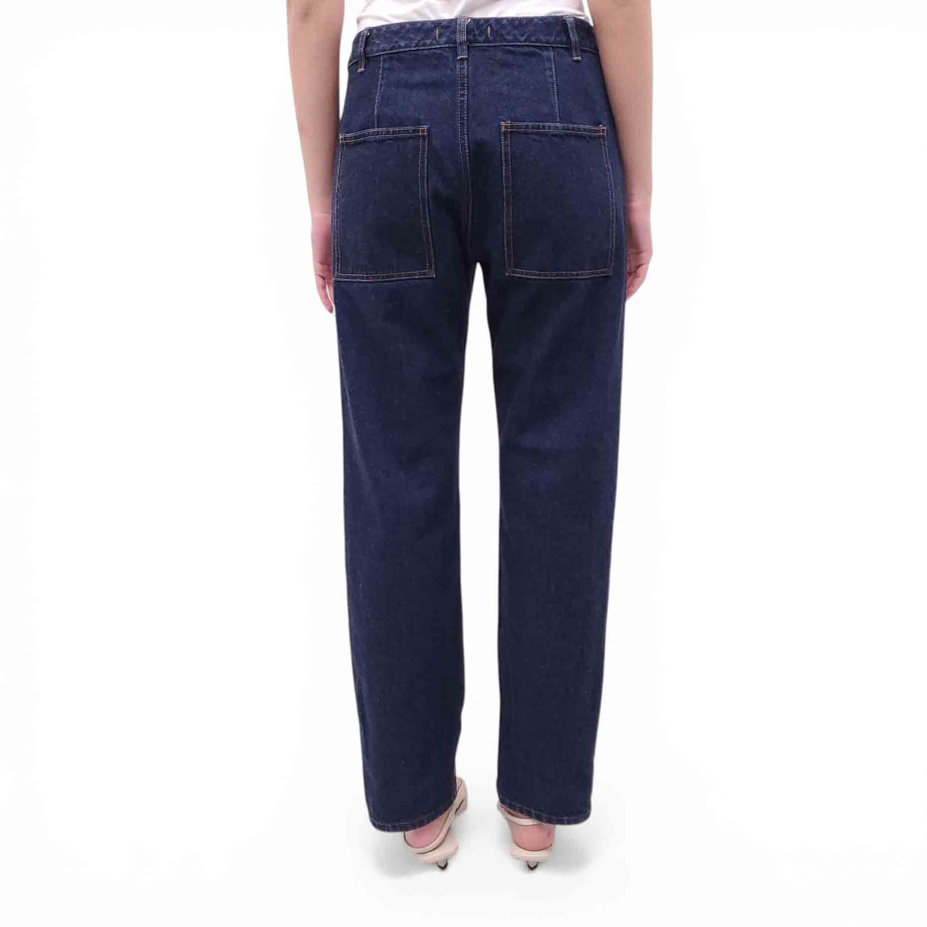 TIBI DARK BLUE DENIM JEANS - SIZE 28