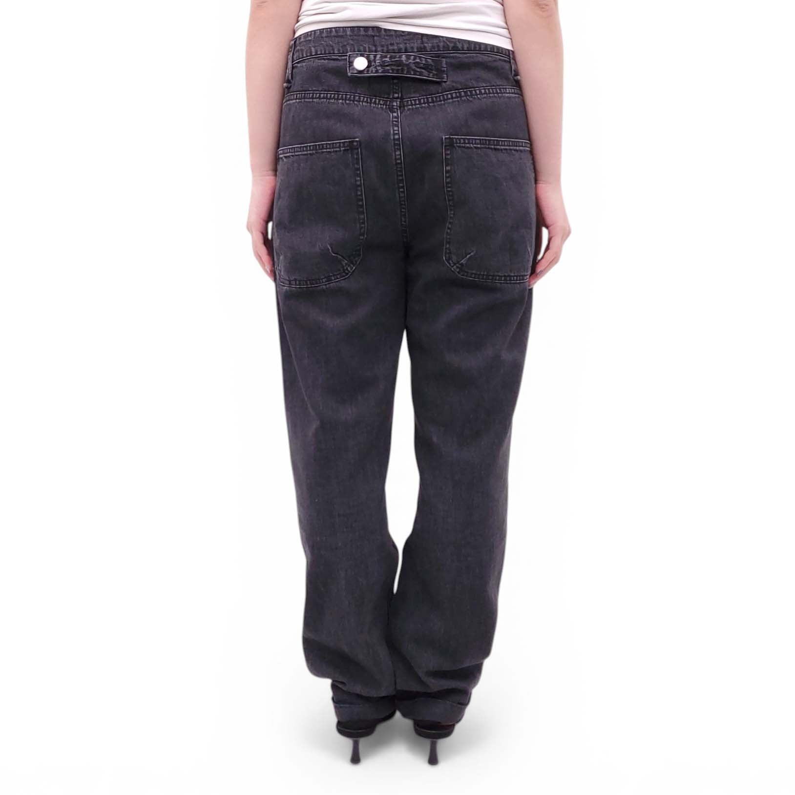 TIBI LIGHTWEIGHT GREY JEANS - SIZE 28