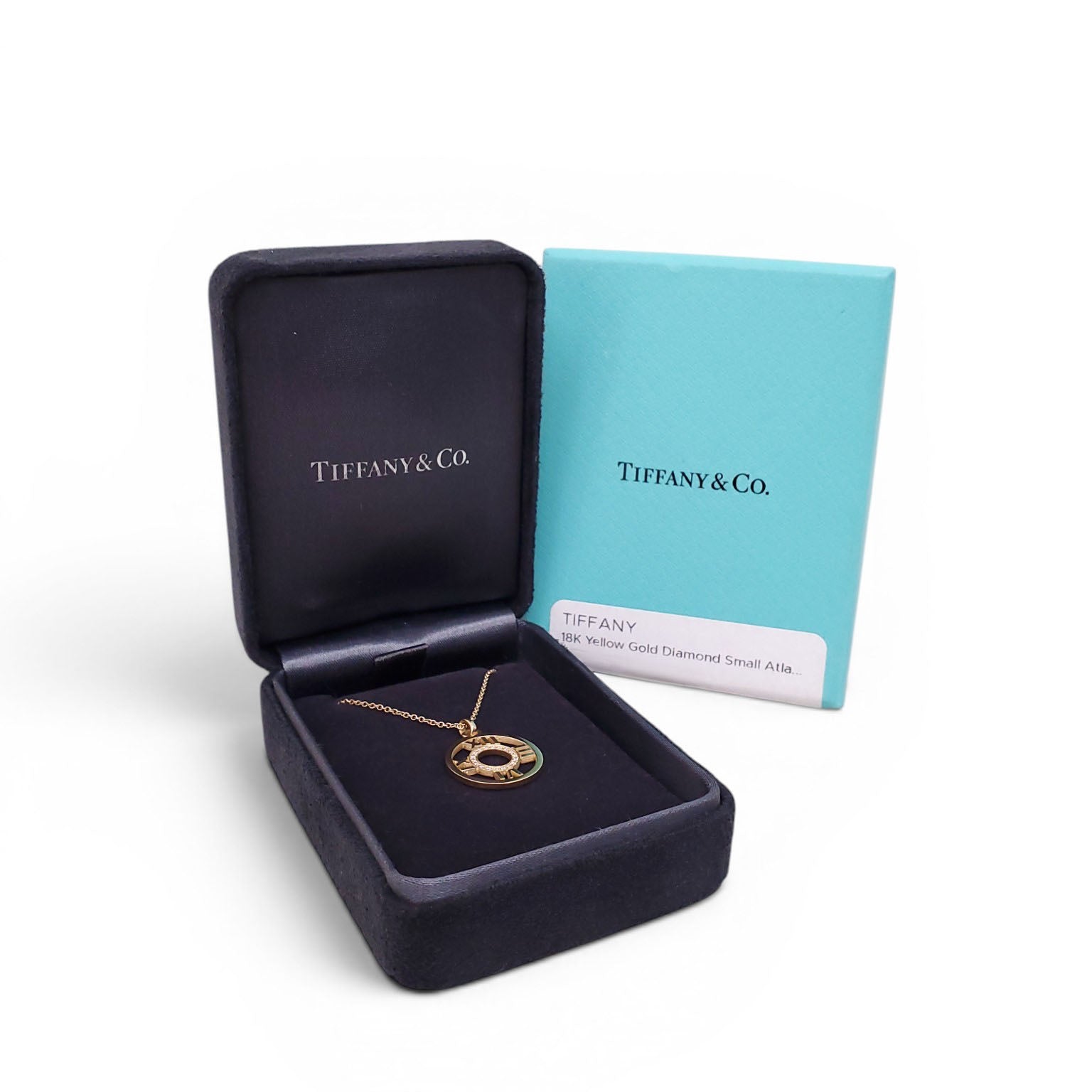 TIFFANY & CO. 18K YELLOW DIAMOND SMALL ATLAS NECKLACE