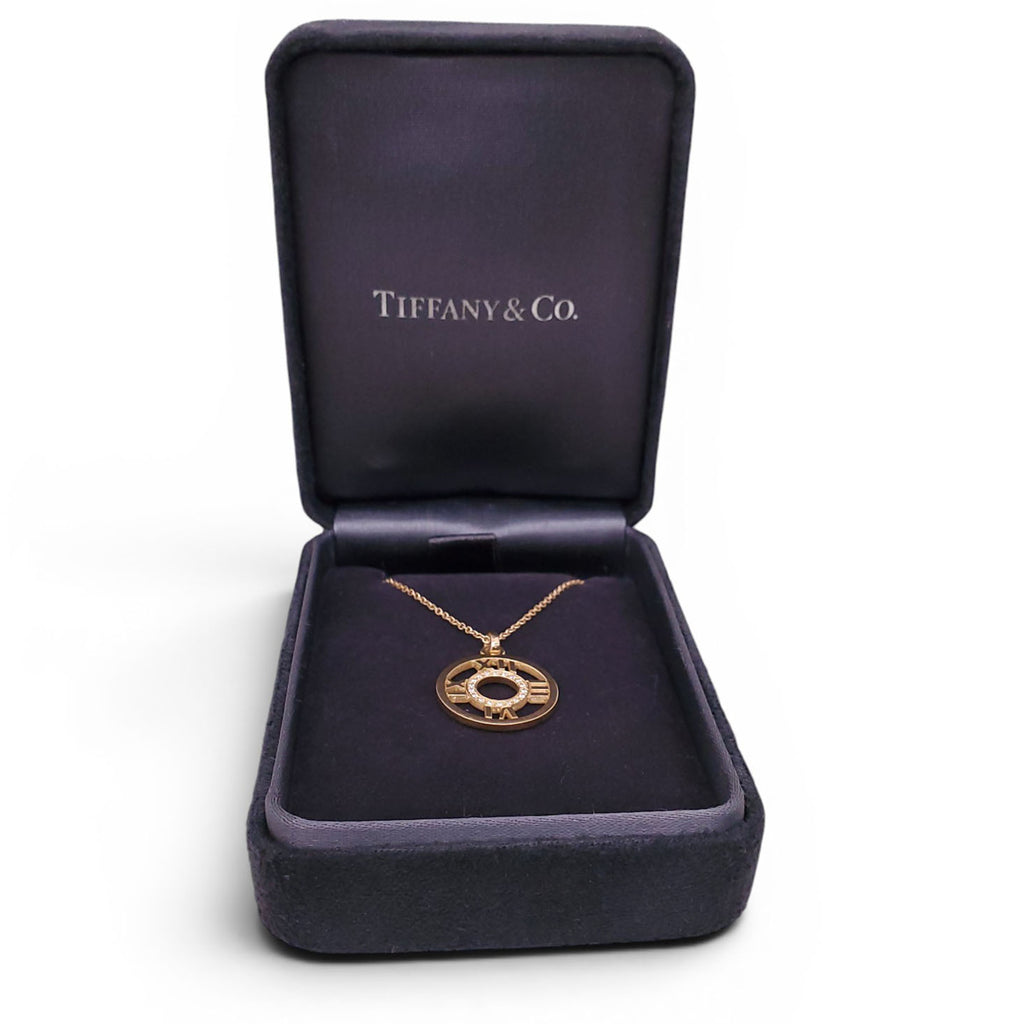 TIFFANY & CO. 18K YELLOW DIAMOND SMALL ATLAS NECKLACE