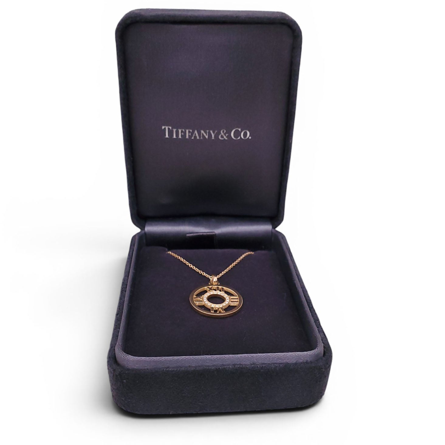 TIFFANY & CO. 18K YELLOW DIAMOND SMALL ATLAS NECKLACE