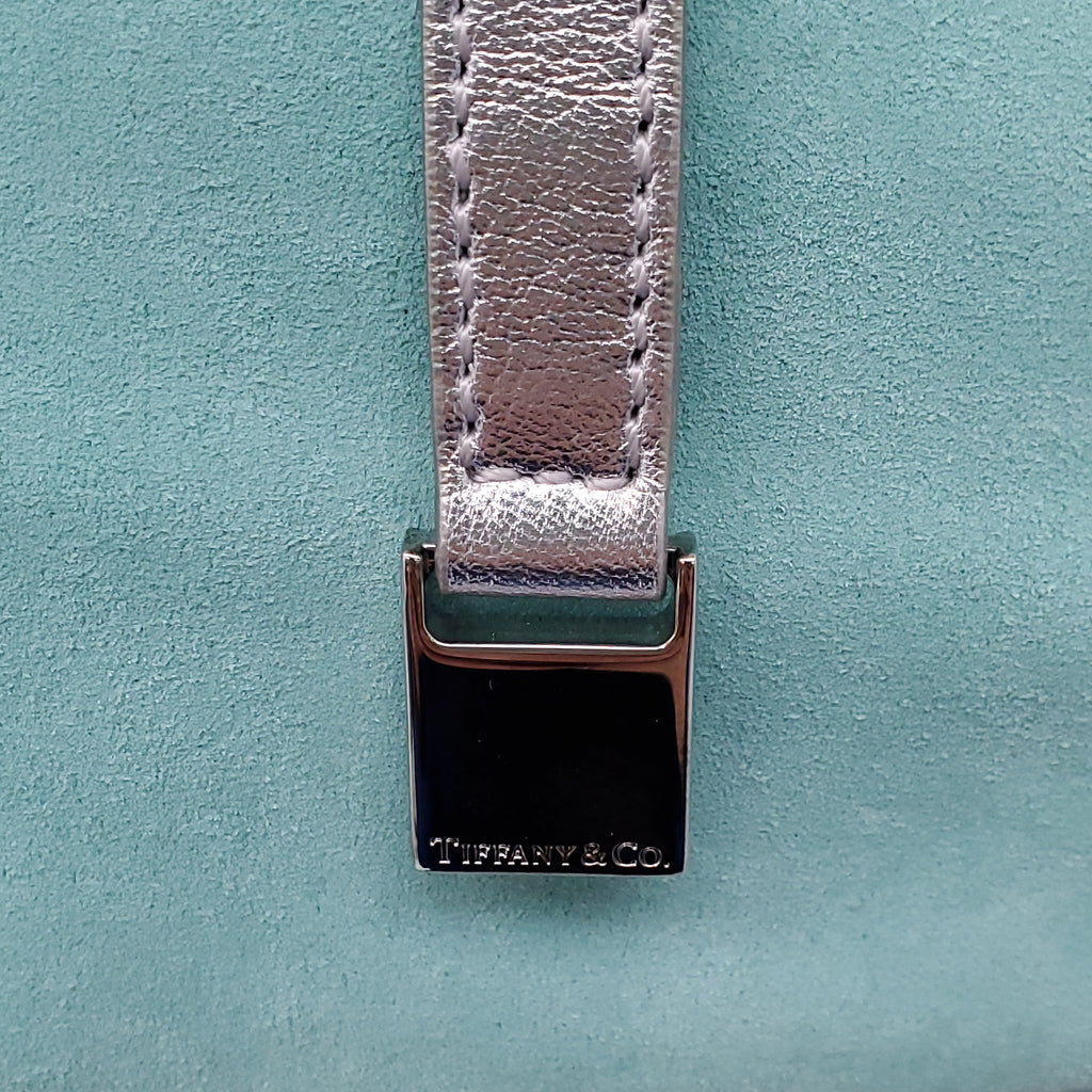 TIFFANY & CO. SUEDE METALLIC TOTE BAG