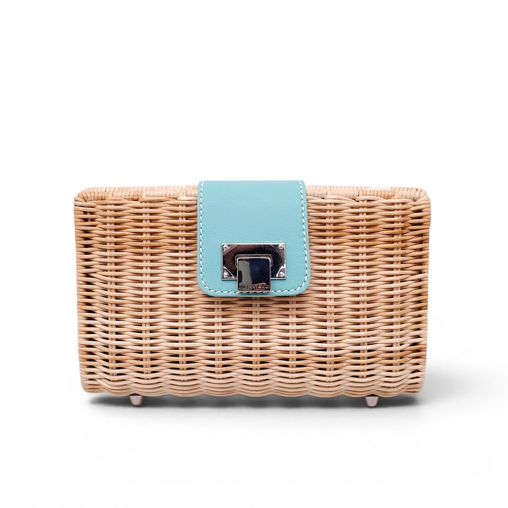 TIFFANY & CO. WICKER CLUTCH BAG