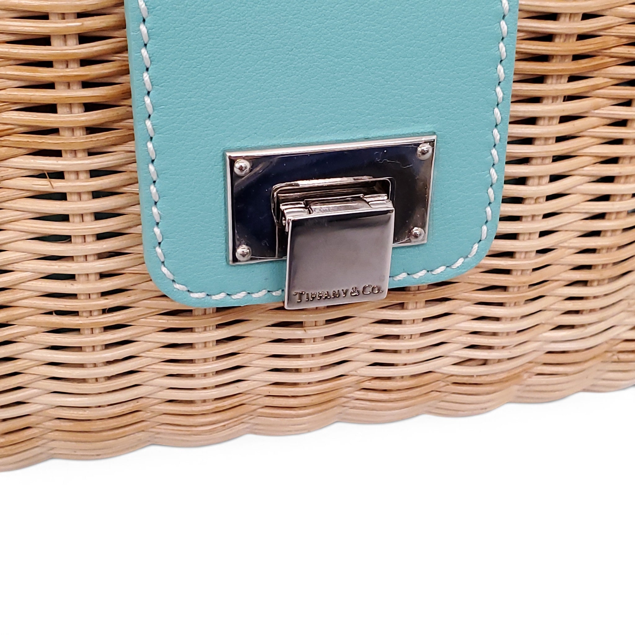 TIFFANY & CO. WICKER CLUTCH BAG