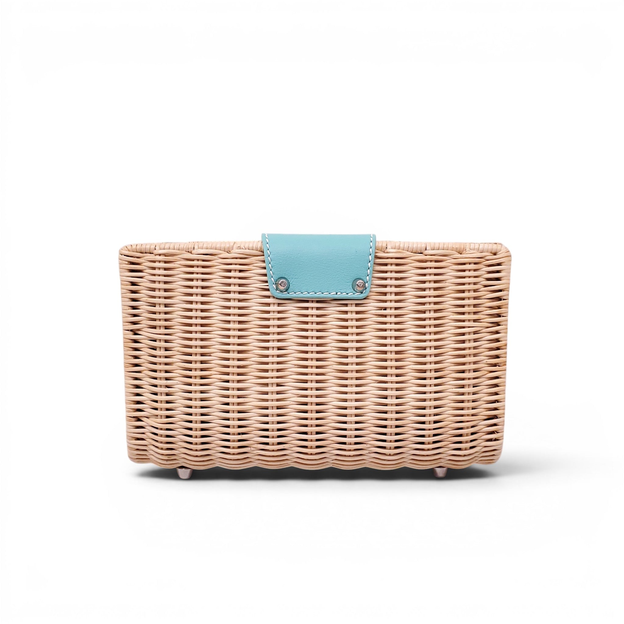 TIFFANY & CO. WICKER CLUTCH BAG